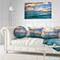 Designart - Exotic Tropical Beach at Sunset - Modern Seashore Canvas Art